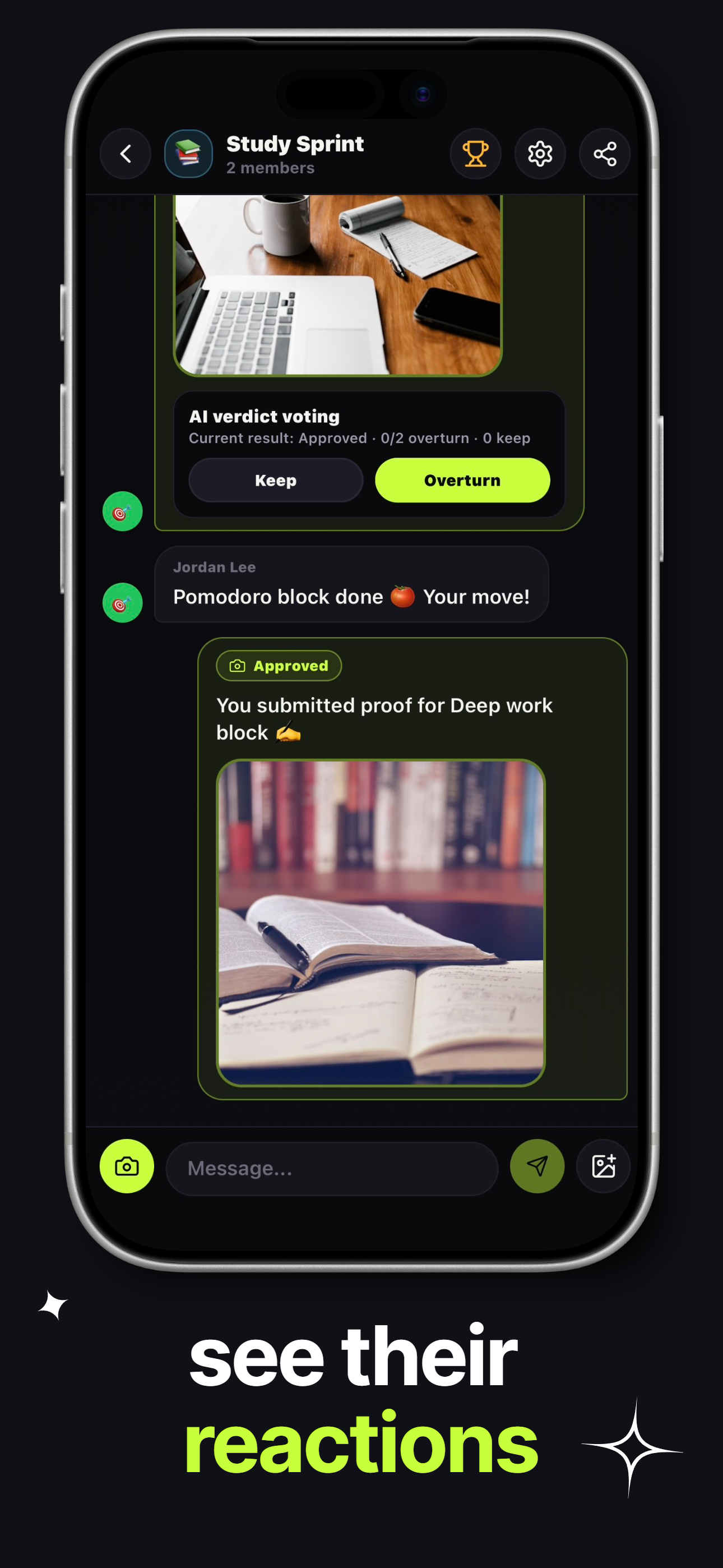 Pact app screenshot showing weekly recap